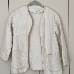Emerson Fry Cream Quilted Jacket Sz S